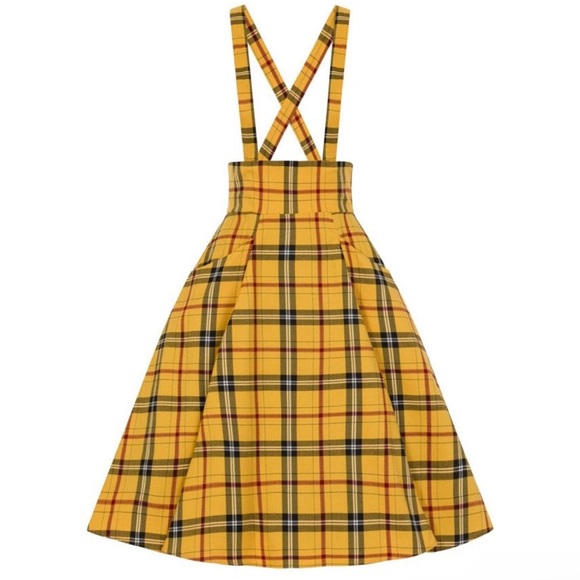 Dresses & Skirts - NWOT Collectif Alexa Clueless Check Swing Suspender Skirt